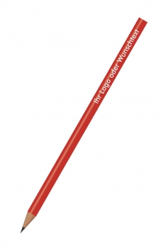 Bleistifte, rot lackiert, mit Druck